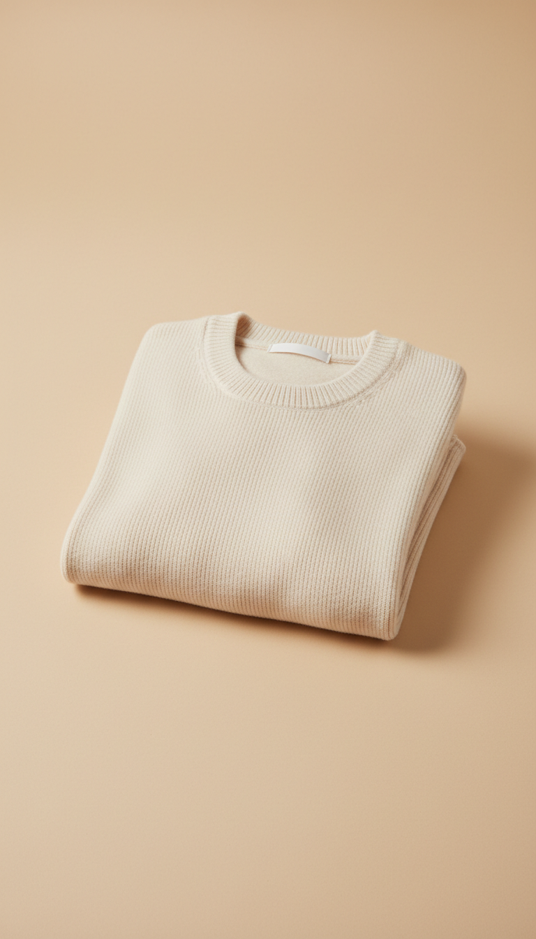 Cotton Crewneck With Soft Finish