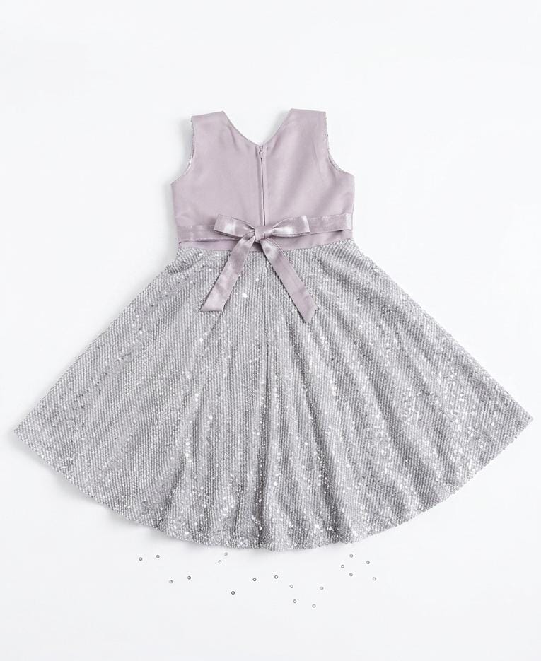 Girls Luxury Champagne Occasion Dress